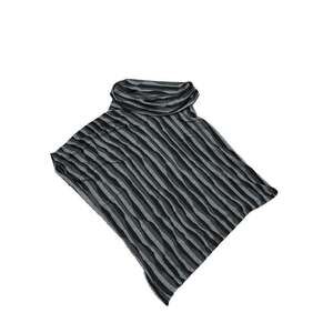 Orvis‎ Black & Gray Striped Strapless Tunic Top